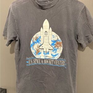 Gray vintage U.S. Space & Rocket Center T-Shirt ~SZ S